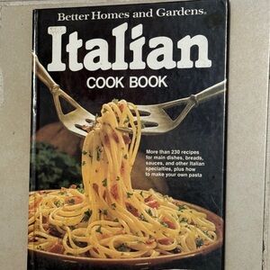 Vintage>Better Homes and Gardens Italian Colokbook.